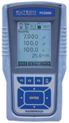 pH, conductivity, dissolved oxygen and temp CyberScan PCD650 Conductivity Meters pH, conductivity, d