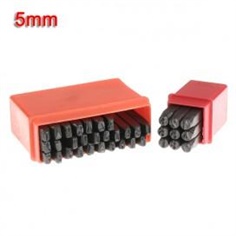 Steel letter stamp punches