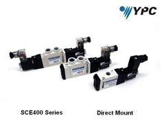 YPC- 3/2,,5/2, 5/3 Solenoid Valves  SCE400D  Series Direct Mount Type