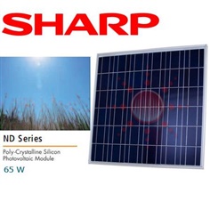 แผงโซล่าเซลล์ [Solar cell] ยี่ห้อ SHARP ขนาด 65W