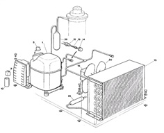 อะไหล่เครื่องทำน้ำแข็ง Scotsman รุ่น MF 30 (Spare Parts for flake ice machine : Refrigerant System Air Cooled)