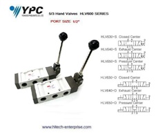  YPC-5/3 HAND VALVES ,PORT SIZE 1/2 ", HLV600  SERIES 