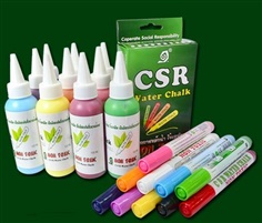หมึกเติมปากกาไวท์บอร์ดไร้กลิ่น ไร้ฝุ่น Non toxic - CSR Water Chalk Ink