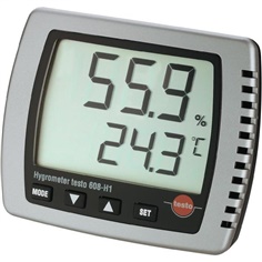 เครื่องวัดอุณหภูมิและความชื้นสัมพัทธ์แบบติดผนัง / ตั้งโต๊ะ รุ่น Testo 608-H1