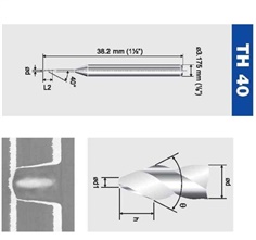 Tungsten carbide drills for Micro Blind Holes
