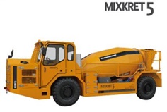 รถบรรทุกคอนกรีต หรือ มิกซ์เปียก แบบเตี้ย (Truck Mixer Low Profile) MIXKRET5 