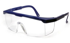 แว่นตาเซฟตี้ A10 เลนส์ใส กันรอยกันฝ้า พร้อมสายคล้องแว่น (Safety Glasses)