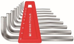 PB Swiss Tools หกเหลี่ยมชุด หัวตัด/สั้น PB 210H-10 (9 ตัว/ชุด)