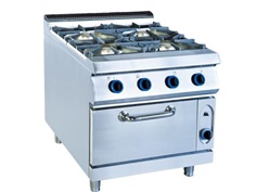 4-Burner gas range with oven 