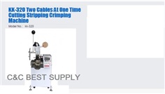KK-320 Two Cables At One Time Cutting Stripping Crimping Machine