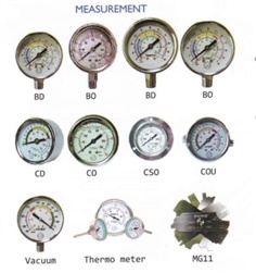 อุปกรณ์วัดอุณหภูมิBimetal Thermometers PRESSURE GAUGE เพชรเกจ SUMO