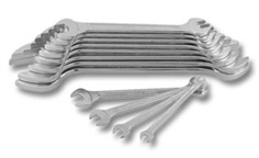 Double open ended spanner set 8