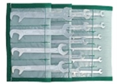 Small double open ended spanner set 