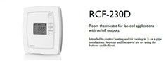RCF-230D Room thermostat for fan-coil applications with on/off outputs.
