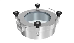 ฝาถังแสตนเลส 304/316L ติดกระจก SS Glass pressure circular manhole covers