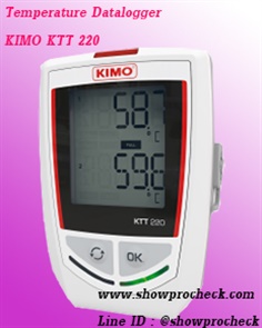 KIMO KTT 220 เครื่องวัดและบันทึกค่าอุณหภูมิ  เทอร์โมคัปเปิ้ล 2 ช่องสัญญาณ