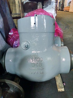 Pressure Seal Swing Check Valves,6",WCB,Butt-Weld End