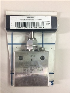 "Butech" Needle valve P/N:SFPV41V#"Butech" Needle valve P/N:SFPV41V