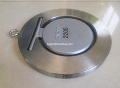 China Single Plate Wafer Check Valve: ASTM 2205 Single Plate Wafer Check Valve, 2205, PN16 (Class 150 LB), DN500 (8Inch)