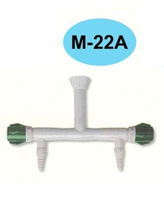 ก๊อกน้ำสองทางสำหรับห้องทดลองวิทยาศาสตร์ (ระดับเดียวกัน) รุ่น M-22A