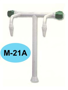 ก๊อกน้ำสองทางสำหรับห้องทดลองวิทยาศาสตร์ (ระดับเดียวกัน) รุ่น M-21A
