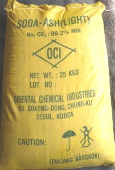 โซดาแอช ไลท์ เกาหลี 25 กก. , Sodium carbonate , Soda Ash Light