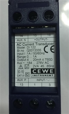 Cewe DI 122 Current Transducer 