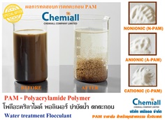 โพลิเมอร์ - Polymer Polyacrylamide (PAM) สารเร่งตกตะกอน Flocculant ขายราคาส่งอุตสาหกรรม