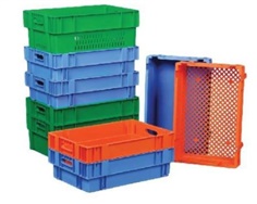  Stacking and nestable container Material: 100% Virgin PP