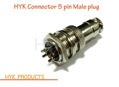 Male plug connector 5 pin PLT-255 (ปลั๊กเหล็ก 5 pin)