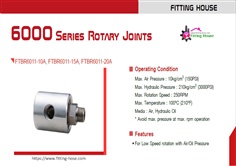 6011 Rotary Joints FTBR6011-10A 15A 20A