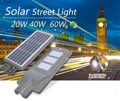 โคมไฟถนน LED โซล่าร์เซลล์ พลังงานแสงอาทิตย์ solar cell street lighting  