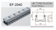 40"Type Placon Flat Roll SPGI  (White) PE Roller SPCC  4M.