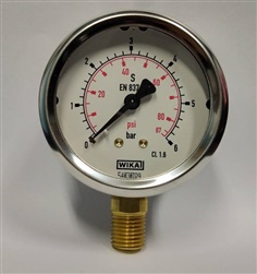 Wika Pressure Gauge 2.5" (0-6Bar)