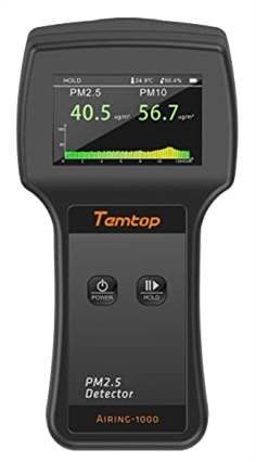 Temtop Airing-1000 PM2.5 Air Quality Monitor Large TFT Screen