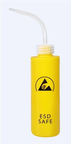 ESD Yellow Flux Bottle with bent Nozzle