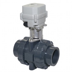 A150-T40-P2-B DN40 1.5 inch  UPVC  Motorized valve with manual override