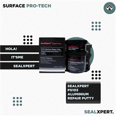 Seal X-Pert PS103 (Aluminum Repair Putty) กาวอีพ็อกซี่  (A+B) กาวอีพ็อกซี่ซ่อมโลหะ ซ่อมอลูมิเนียม  มีเนื้ออลูมิเนียมผสม