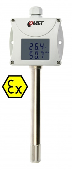 T3113Ex เครื่องวัดอุณหภูมิความชื้นที่ปกป้องแจ้งเตือนการก่อให้เกิดประกายไฟหรืออันตรายต่างจากการเก็บสารเคมี