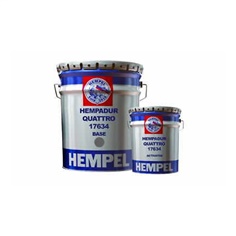 hempel hempadur 17634สีโคลทาร์ อีพ็อกซี่ 2 ส่วน ฟิล์มหนาที่ใช้ป้องกันสนิม สำหรับงานแช่น้ำ ฝังดิน น้ำเค็ม กัดกร่อน