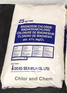 แมกนีเซียม คลอไรด์ ดีเกลือฝรั่ง (Magnesium Chloride) อิสราเอล ขนาดบรรจุ 25 กก. 