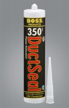 ซิลิโคนยาแนวสูตรไม่ลามไฟ  Boss 350FR Duct Sealant วัสดุยาแนวอะคริลิคคุณภาพสูง สูตรไม่ลามไฟ