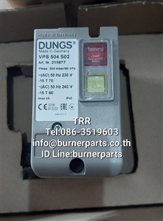 DUNGS Valve Proving  VPS 504 S02  Pmax 500 mbar/50kPa  50Hz 230V.  Art.Nr.219877