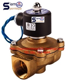 UW-25-220V Solenoid valve 2/2 Size 1" แบบ NC  ไฟ 24DC 220V Pressure 0-10bar 150psi ใช้กับ น้ำ ลม น้ำมัน ราคาถูก ทนทาน ส่งฟรีทั่วประเทศ
