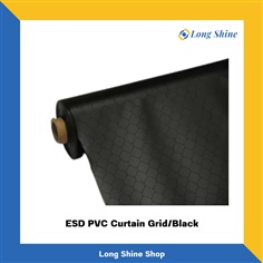 ESD PVC Curtain Grid/Black