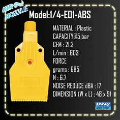 Air Nozzle ABS Plastic