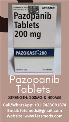 Generic Pazopanib 400mg Tablets Price Philippines, Malaysia