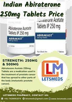 Indian Abiraterone 250mg Tablets Lowest Cost Philippines, Malaysia