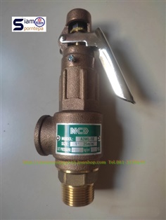 A3WL-12-3.5 NCD Safety relief valve ขนาด 1-1/4" ทองเหลือง แบบมีด้าม Pressure 3.5 bar 52psi จากเกาหลี ส่งฟรีทั่วประเทศ
