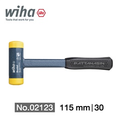 WIHA ค้อนเหล็กหุ้มยางไร้แรงสะท้อน 802/30 No.02123 600 g.